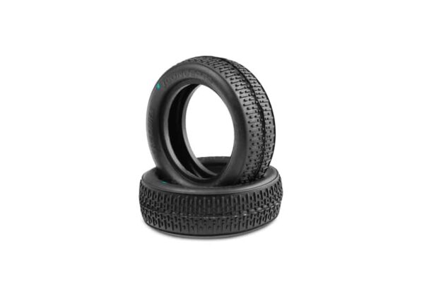 Bar Codes - green compound - 2wd front tyres - pr (fits 2.2 inch buggy 2wd front)