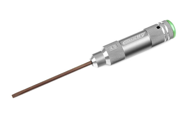 Team Corally - Factory Pro Tool - Hardened Tip - Alu Grip - Flat 4.0mm