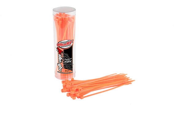 Team Corally - Cable Tie Raps - Orange - 2.5x100mm - 50 Pcs