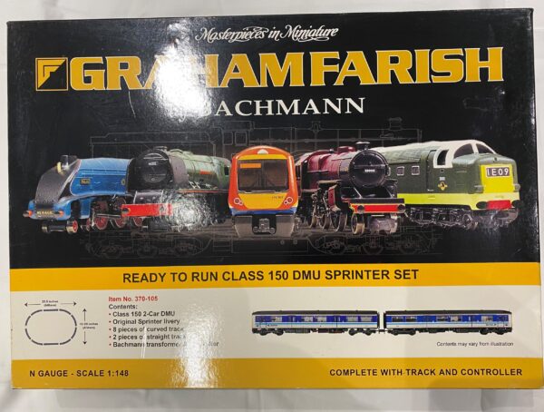 Graham Farish 370-105PO British Rail Class 150/1 Sprinter '150148'  Pre-owned