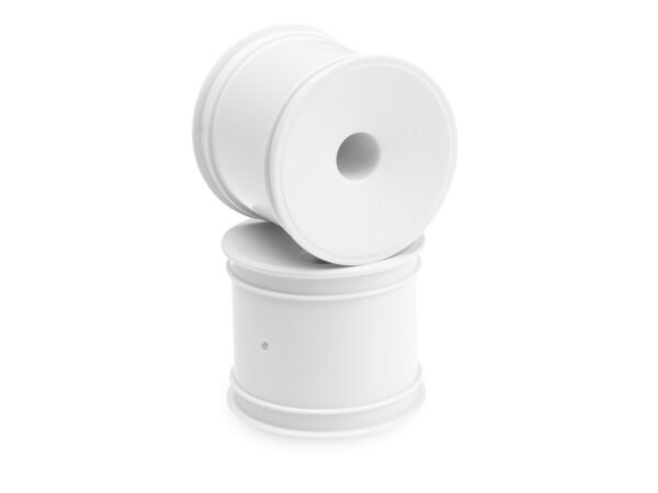Mono - Yellow dished truck front or rear 12mm hex wheels - white - 4 (Associated RC10T4.1 or X-Factory X-60)
