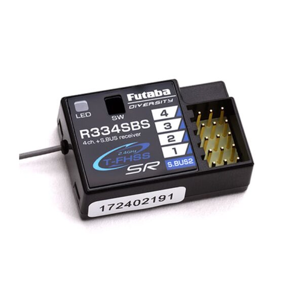 Futaba R334SBS-E 4-Channel 2.4GHz Rx - T-FHSS SR (HV)