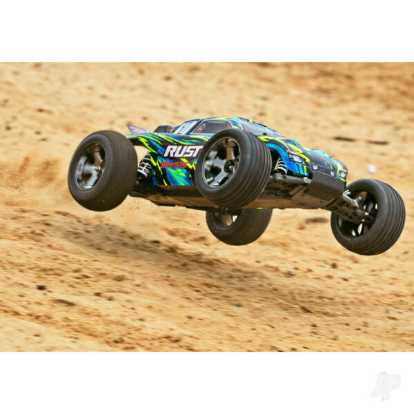 Traxxas TRX37076-4-YLW Rustler VXL 1:10 2WD TSM RTR Brushless - Yellow - Image 8