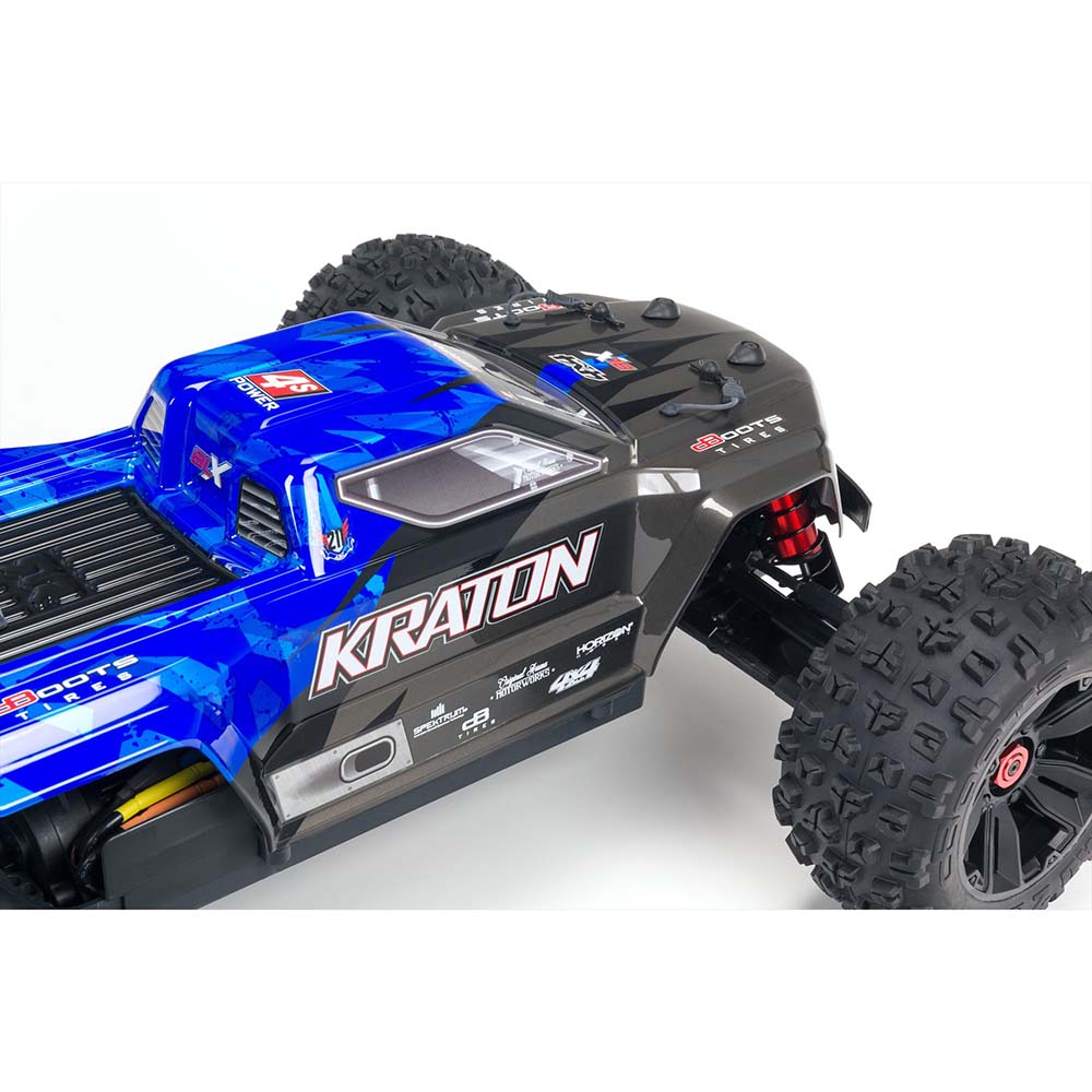 ARRMA ARA4408V2T2 1/10 KRATON 4X4 4S V2 BLX Speed Monster Truck RTR - Blue - Image 2