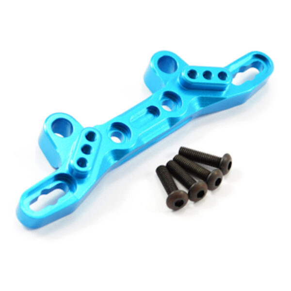 Carbon Fibre Shock Towers Front & Rear For TAMIYA TT02 TYPE S TT02S – 1:10 Scale, Black