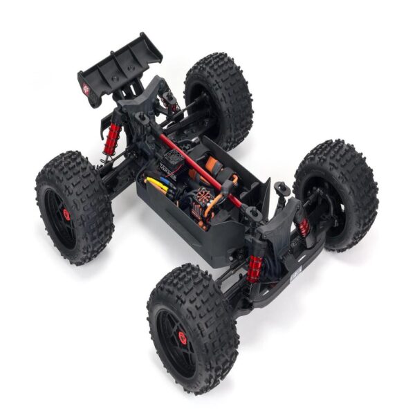ARRMA ARA4410V2T2  1/10 Outcast 4X4 4S V2 BLX Stunt Truck RTR - Blue - Image 2