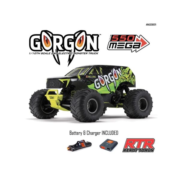 ARRMA ARA3230ST1 Gorgon 2wd MT 1/10 RTR  Yellow - Image 26