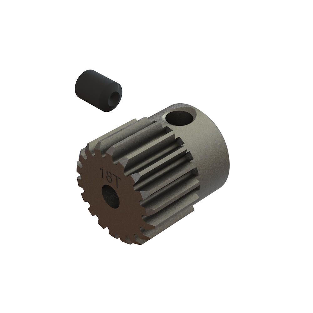 Pinion Gear For Motor 1 Mod 18T Pinion Gear – 7mm Bore, 20mm Outer Diameter, Steel Spur Gear For Motor & DIY Projects (Black Oxide Finish) 7mm Bore Spur Gear