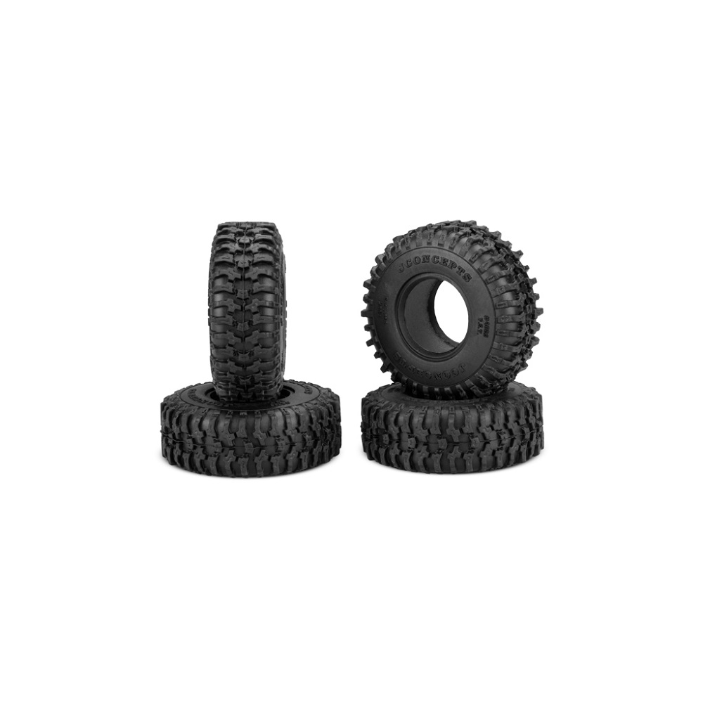 thumbnail interactive-video image 1 of JConcepts The Hold Green Compound Tires - 63mm 1.0 Scale Tires For SCX24 Crawler RC Cars 1 of 13