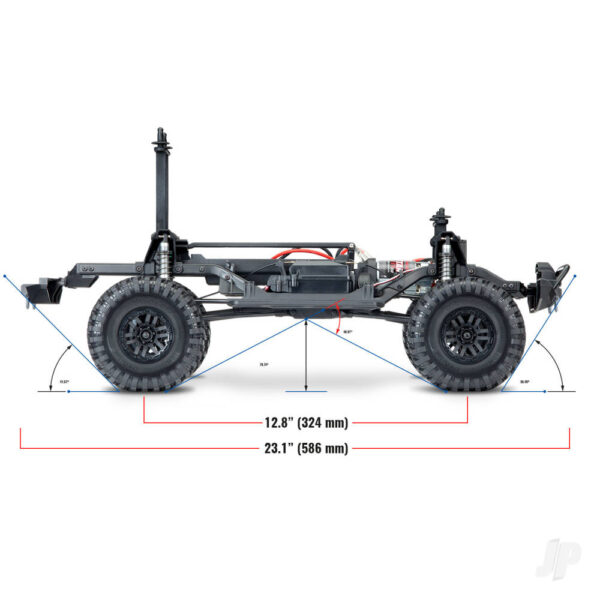 Traxxas TRX82056-4-BLK Black TRX-4 Land Rover Defender 1-10 4X4 Electric Trail Crawler - Image 19