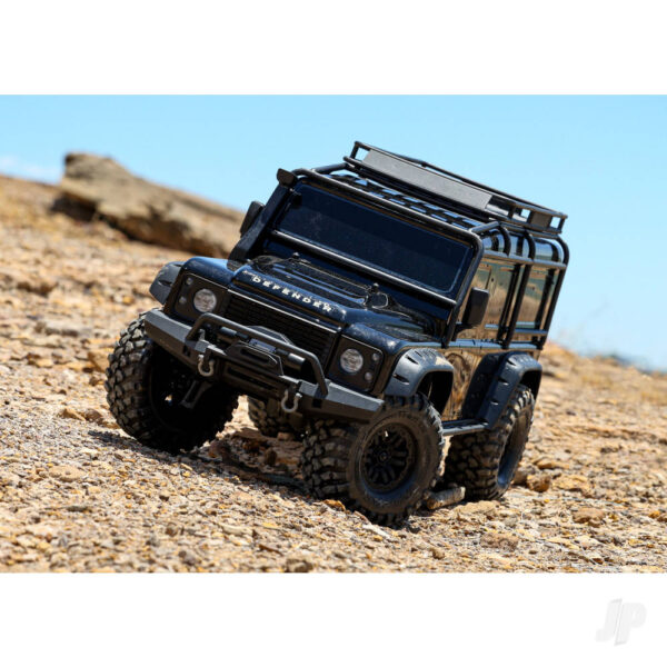 Traxxas TRX82056-4-BLK Black TRX-4 Land Rover Defender 1-10 4X4 Electric Trail Crawler - Image 6