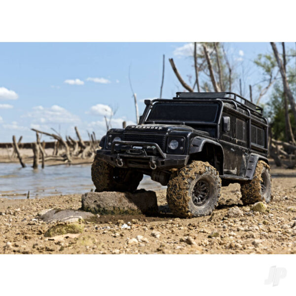 Traxxas TRX82056-4-BLK Black TRX-4 Land Rover Defender 1-10 4X4 Electric Trail Crawler - Image 8
