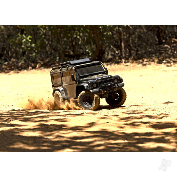 Traxxas TRX82056-4-BLK Black TRX-4 Land Rover Defender 1-10 4X4 Electric Trail Crawler - Image 9