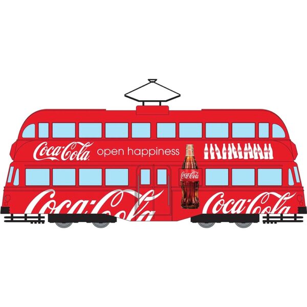 Vintage Corgi Juniors Enjoy Coca Cola Daimler Fleetline Double Decker Bus Red Die Cast Toy Car Vehicle