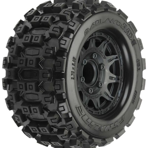 PRO10125-10 1/10 Badlands MX28 Fr/Rr 2.8" MT Tires Mounted 12mm Blk Raid