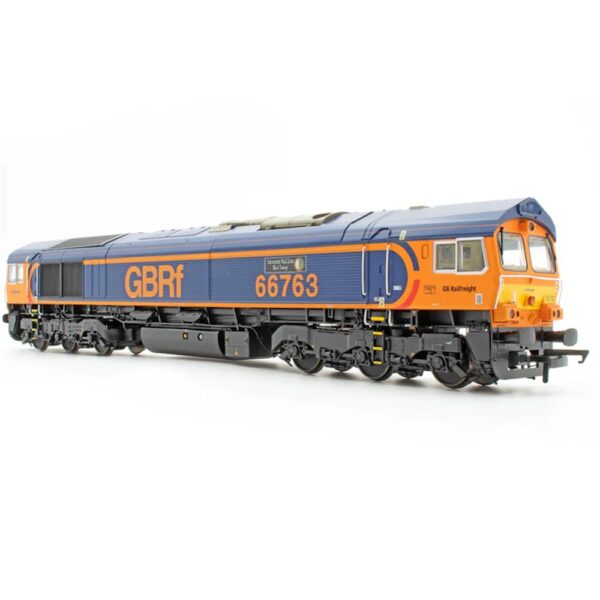 Accurascale ACC2651-DCC Class 66 - GBRF Blue/Orange - 66763 - DCC Sound Fitted
