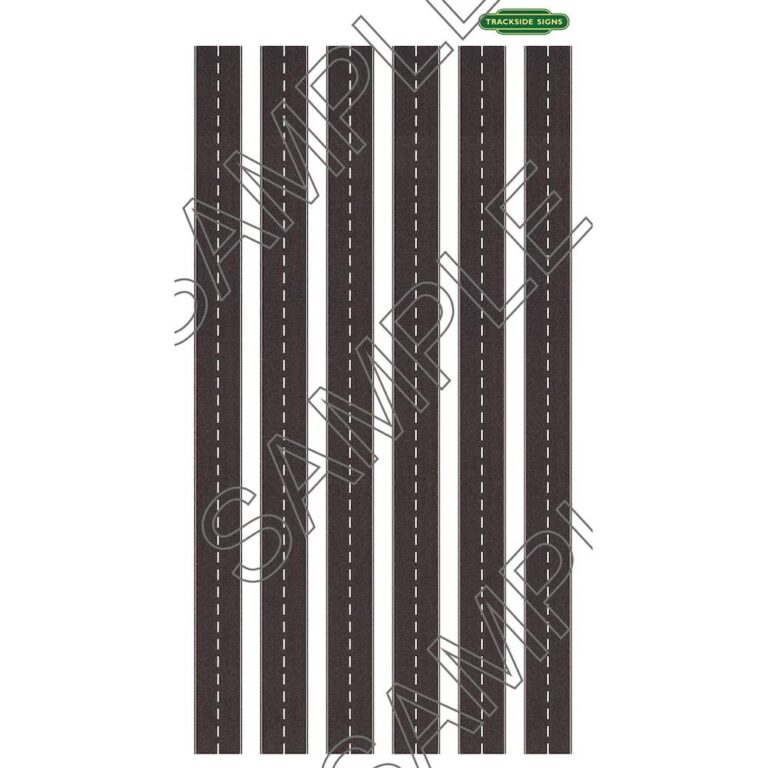 Trackside Signs TSR0003 Straight Road Sheet - N Gauge - 33mm wide ...
