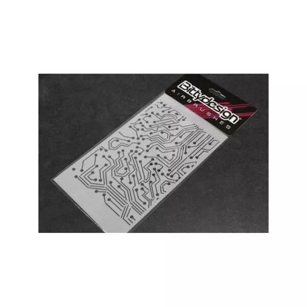 Bittydesign BD-STC-013 Bittydesign Vinyl stencil - Electronic Circuit