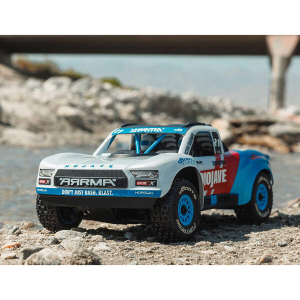 Arrma ARA2304ST2 1/18 MOJAVE GROM 223S BLX 4X4 DT with Batt/Charger White - Image 7