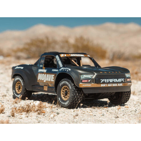 Arrma ARA2304T1 1/18 MOJAVE GROM 223S BLX 4X4 DT (No Batt/Charger) Black - Image 16