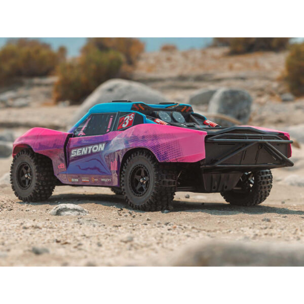 Arrma ARA4303V4T3 1/10 SENTON 223S BLX 4X4 SCT RTR with DSC Blue/Purple - Image 16