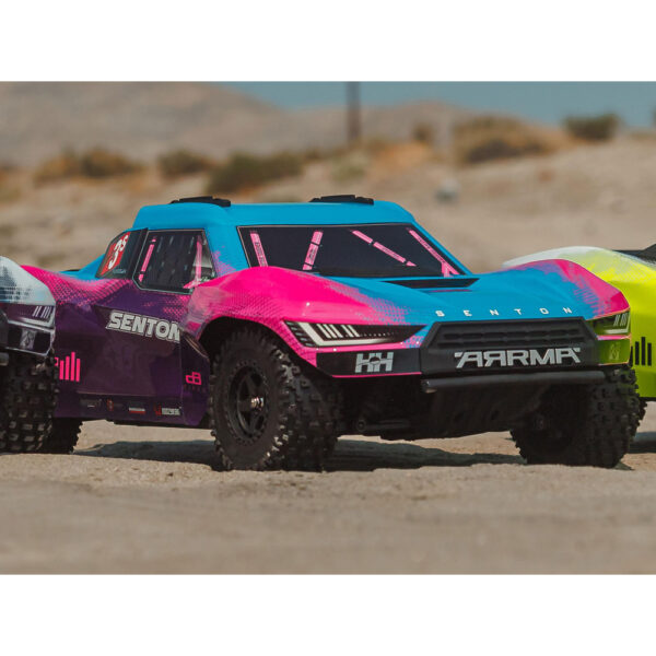 Arrma ARA4303V4T3 1/10 SENTON 223S BLX 4X4 SCT RTR with DSC Blue/Purple - Image 19