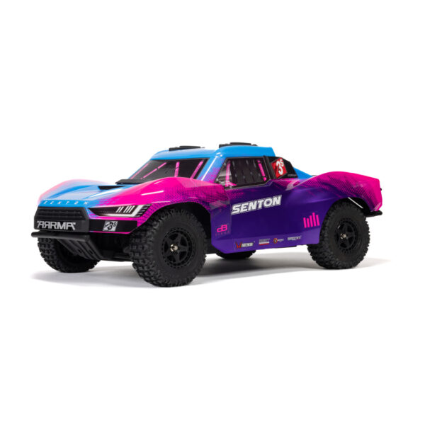 Arrma ARA4303V4T3 1/10 SENTON 223S BLX 4X4 SCT RTR with DSC Blue/Purple