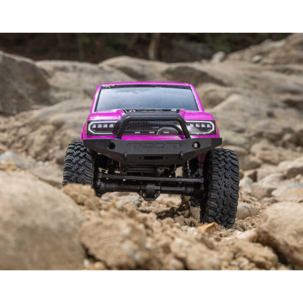 Axial AXI-1219T3 1/24 SCX24 Base Camp 4WD Rock Crawler RTR Pink - Image 16