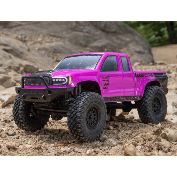 Axial AXI-1219T3 1/24 SCX24 Base Camp 4WD Rock Crawler RTR Pink - Image 20