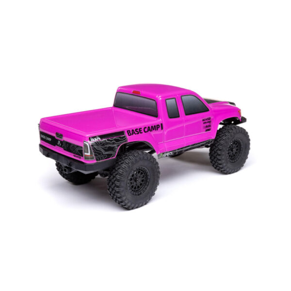 Axial AXI-1219T3 1/24 SCX24 Base Camp 4WD Rock Crawler RTR Pink - Image 3