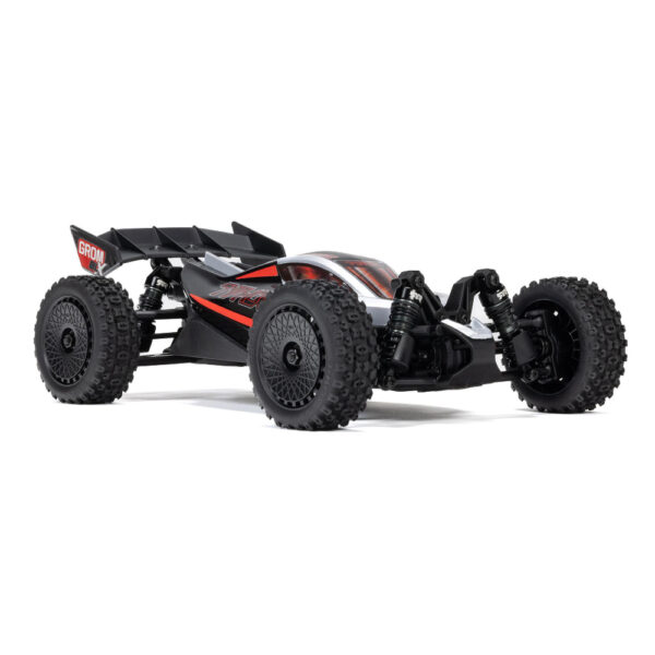 Arrma ARA2306T1 1/18 TYPHON GROM 223S BLX 4X4 Buggy (No Batt/Charg) Silver - Image 2