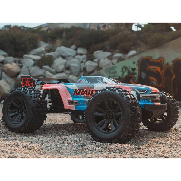 ARRMA ARA8608V6T1 1/8 KRATON 6S V6 4X4 BLX Speed Monster Truck RTR Orange - Image 6