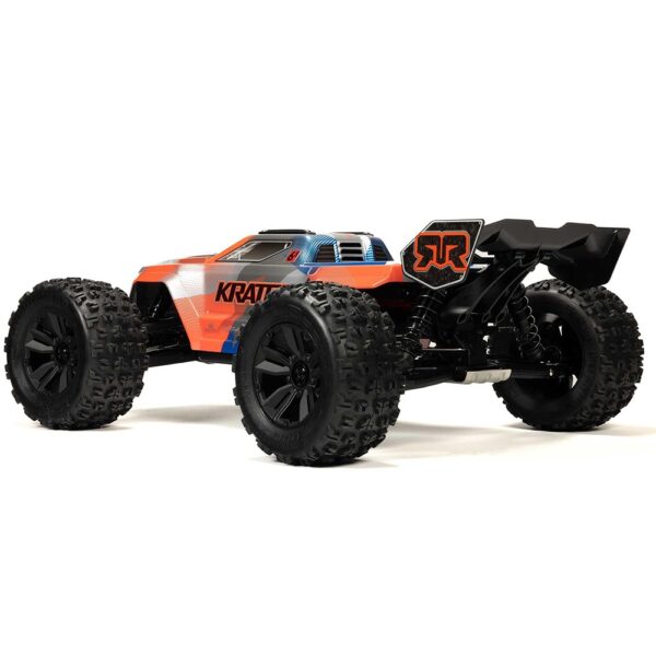 ARRMA ARA8608V6T1 1/8 KRATON 6S V6 4X4 BLX Speed Monster Truck RTR Orange - Image 19