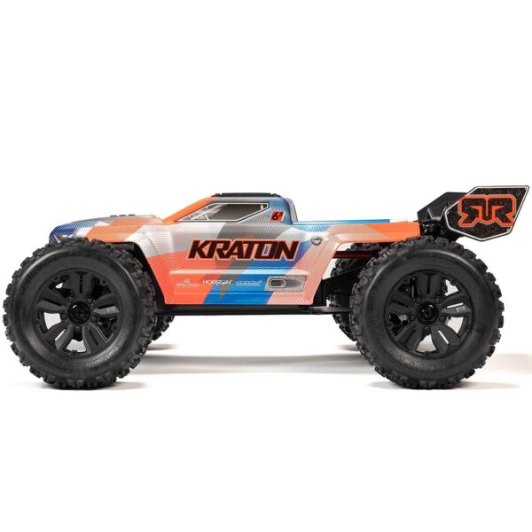 ARRMA ARA8608V6T1 1/8 KRATON 6S V6 4X4 BLX Speed Monster Truck RTR Orange - Image 17