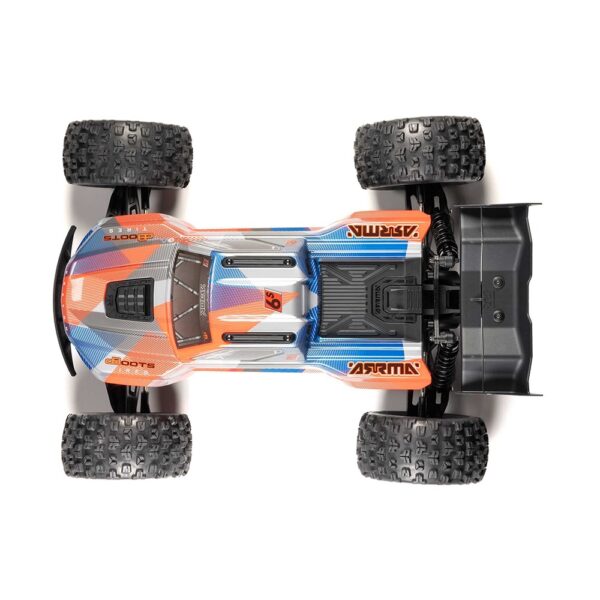 ARRMA ARA8608V6T1 1/8 KRATON 6S V6 4X4 BLX Speed Monster Truck RTR Orange - Image 15