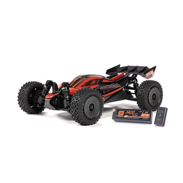 Arrma ARA2306ST1 1/18 TYPHON GROM 223S BLX 4X4 Buggy (with Batt/Charger) Red