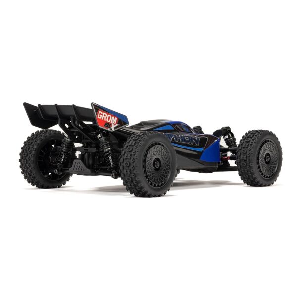 Arrma ARA2306ST2 1/18 TYPHON GROM 223S BLX 4X4 Buggy (with Batt/Charger) Blue - Image 12