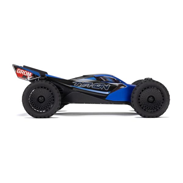 Arrma ARA2306ST2 1/18 TYPHON GROM 223S BLX 4X4 Buggy (with Batt/Charger) Blue - Image 10