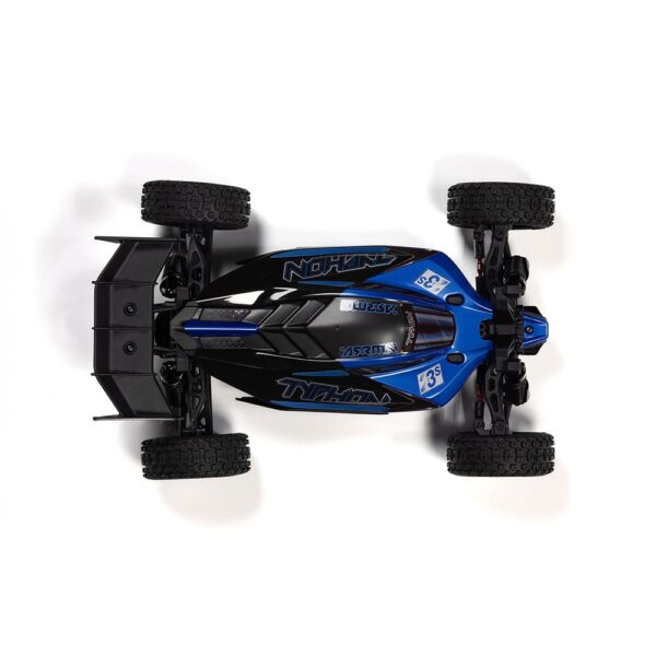 Arrma ARA2306ST2 1/18 TYPHON GROM 223S BLX 4X4 Buggy (with Batt/Charger) Blue - Image 9