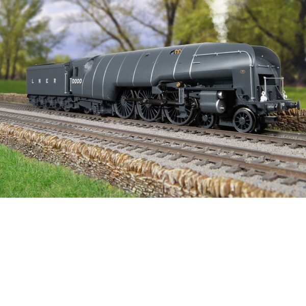 Hornby R30352SS LNER, W1 Class, 4-6-4, 10000 'Hush Hush' With Steam Generator - Era 3 - Image 8