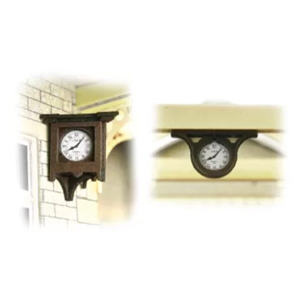 Metcalfe PO515 00/H0 SCALE STATION CLOCKS