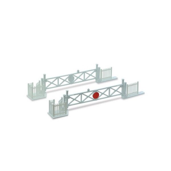 PECO NB-50 N Gauge Level Crossing Gates (4) with Wicket Gates and Fencing Kit