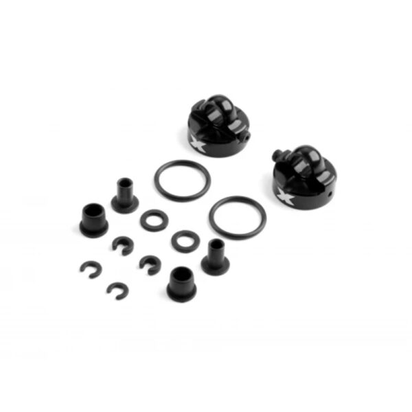 Xray XR368054 Alu Shock Cap-Nut With Vent Hole - Big Bore (2)