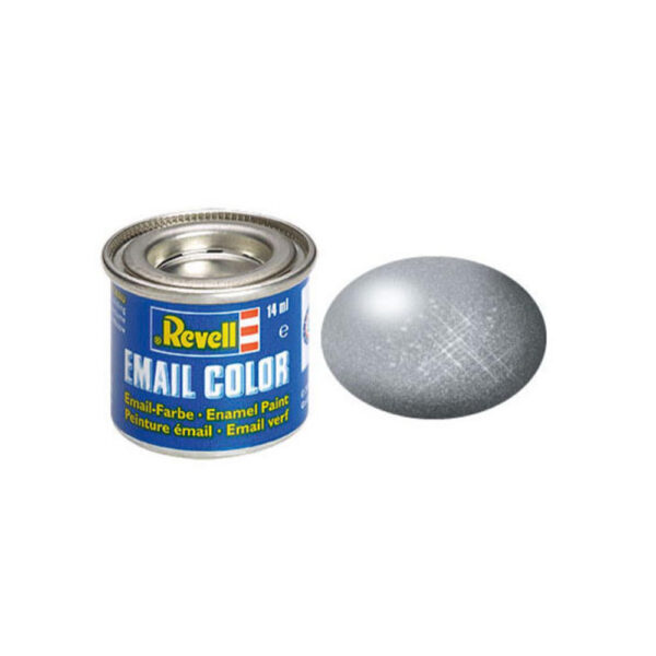 Revell 32191 Metallic Steel Email Colour Enamel 14ml