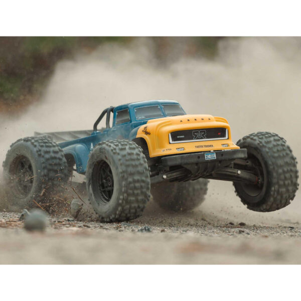 Arrma ARA8611V6T2 1/8 NOTORIOUS 6S V6 4X4 BLX Stunt Truck RTR Blue - Image 18