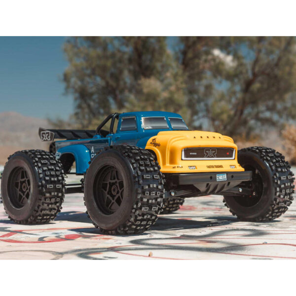 Arrma ARA8611V6T2 1/8 NOTORIOUS 6S V6 4X4 BLX Stunt Truck RTR Blue - Image 21