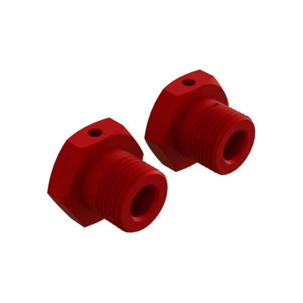 ARRMA AR310904 Aluminum Wheel Hex 17mm Red (2)