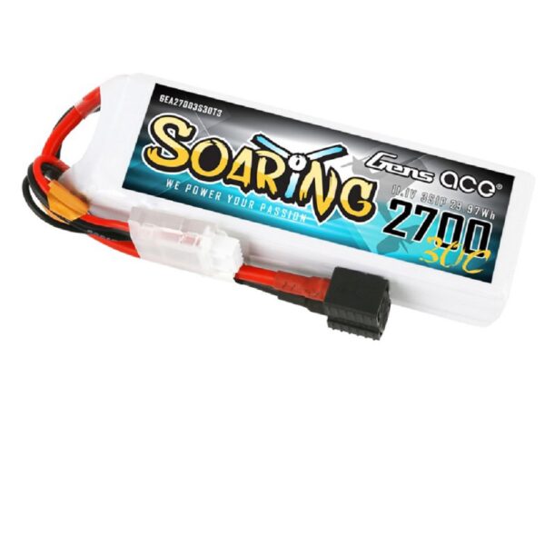 Gens Ace G3S2700-30M Li-Po 3S 11.1V 2700mAh 30C Soaring with EC3/XT60/T - Image 5