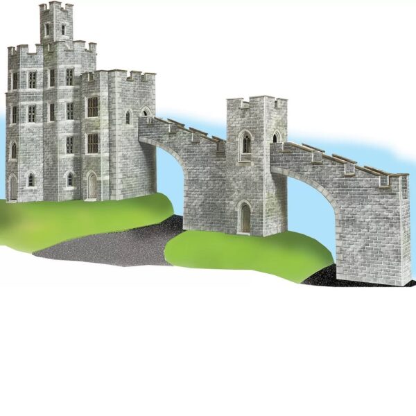 Metcalfe PN196 N Scale Castle Wall Bridge - Image 3