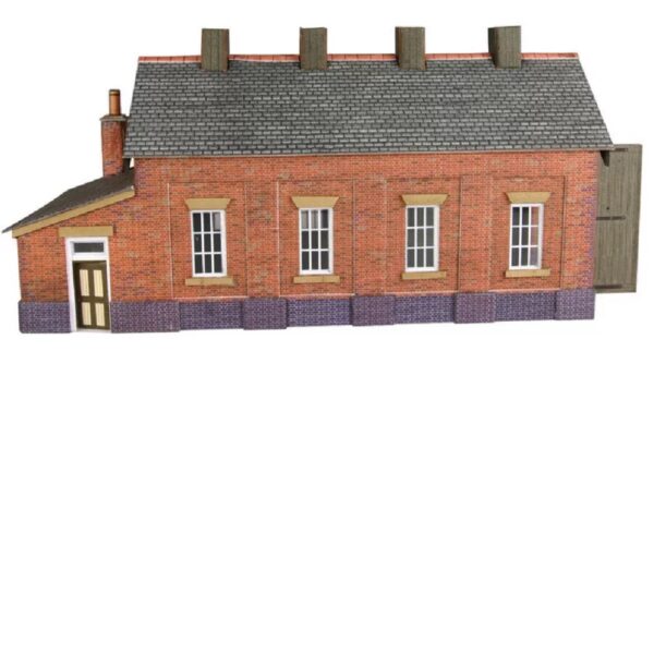 Metcalfe PN931 N Scale Red Brick Single Track Engine Shed - Image 2